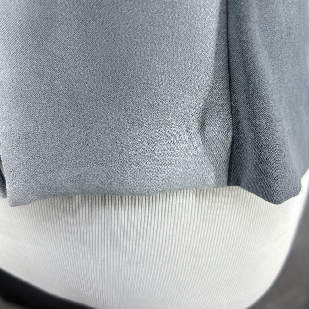 Jason Mathews Womens 4 Grey Geometric Colorblock Zip Up Jacket Collarless Mod - Picture 8 of 10